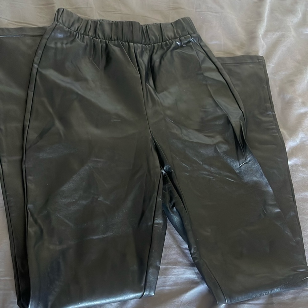 Wilfred dress leather leggings